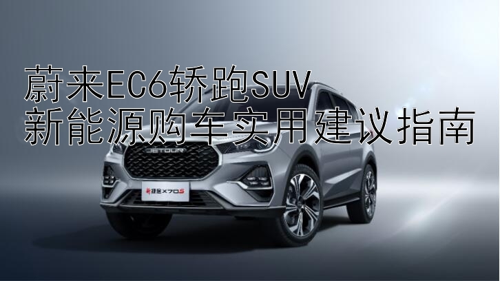 蔚来EC6轿跑SUV  
新能源购车实用建议指南